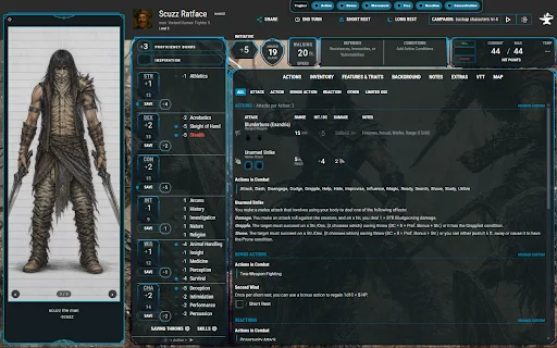 DDB – Character Sheet Overhaul | Enhance Your D&D Beyond Experience - Screenshot 1