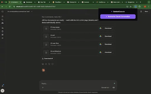 ContextCapsule: Ringkas Chat AI & Hemat Token – Unduh Gratis - Screenshot 1