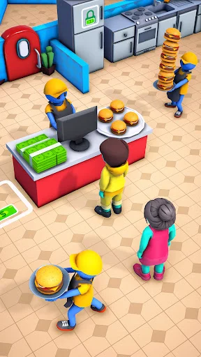 Download Idle Burger Shop: Cafe Tycoon Terbaru – Game Restoran - Screenshot 23