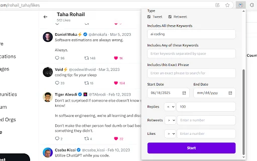 Mass Tweet Deletions & More – Powerful Twitter Automation Tool - Screenshot 3