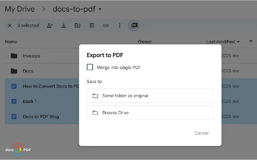 Docs to PDF: Konversi Google Docs ke PDF Mudah & Cepat - Screenshot 2