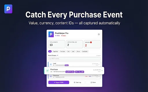 Download Meta Pixel Helper Pro – Debug Event Facebook Terbaik - Screenshot 2