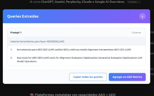 Download GEO Metrics Query Extractor – Analisis SEO AI Terbaik - Screenshot 2