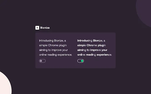 Bionize: Tingkatkan Kecepatan Membaca dengan Bionic Reading - Screenshot 1