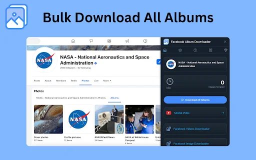 Facebook Album Downloader: Unduh Semua Foto FB Sekali Klik - Screenshot 1