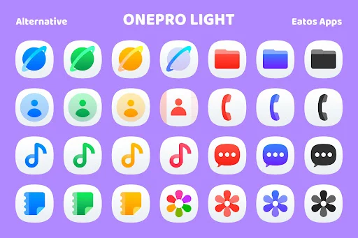 Download OneLight 8 – Icon Pack Terbaru – Ikon Estetik Gratis - Screenshot 3
