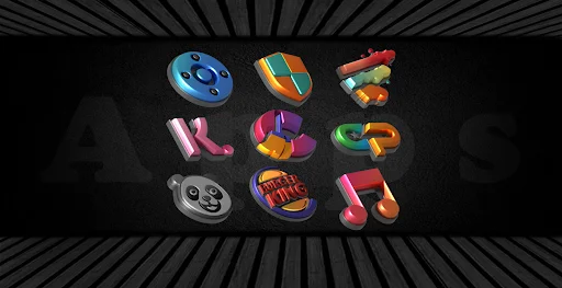 Download Auric Dark – 3D Icon Pack Terbaru – Ikon Premium AMOLED - Screenshot 18