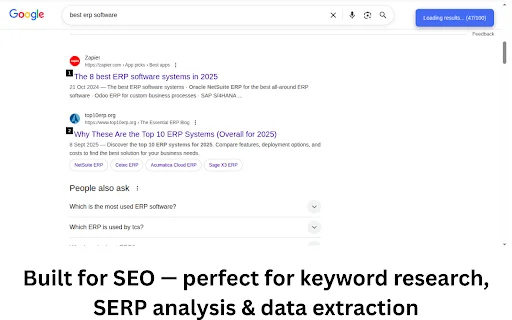 Auto Google Search 100 Results: Alat SEO Terbaik Chrome - Screenshot 2