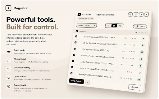 Magnetar: Deteksi & Unduh Torrent Otomatis Terlengkap - Screenshot 2