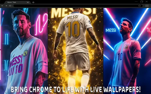 Download Lionel Messi Live Wallpaper Chrome – Gratis & Keren - Screenshot 1