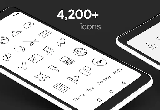 Download Lines Dark Pro – Ikon Minimalis Elegan untuk Android - Screenshot 10