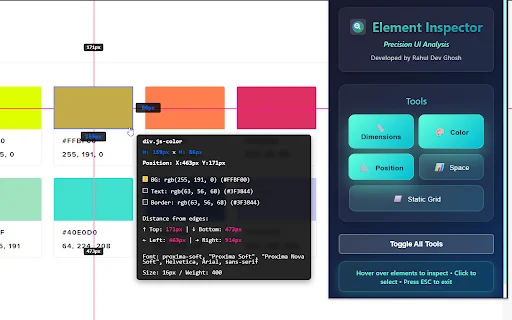 Element Inspector: Alat Analisis UI Presisi untuk Developer - Screenshot 1