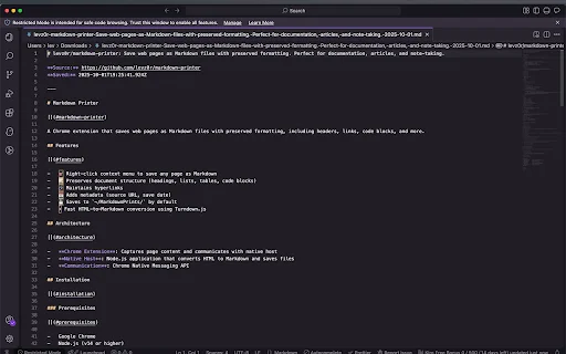 Download Markdown Printer Terbaru – Simpan Web ke Markdown Gratis - Screenshot 3