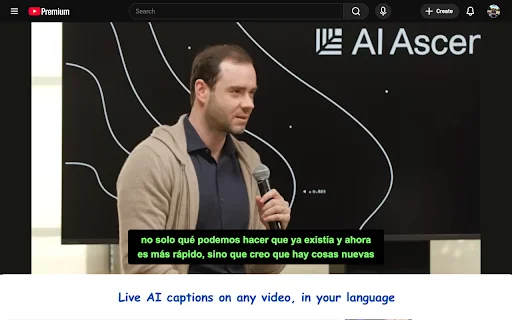 Overline: Subtitle & Terjemahan AI Real-Time di Browser Anda - Screenshot 1
